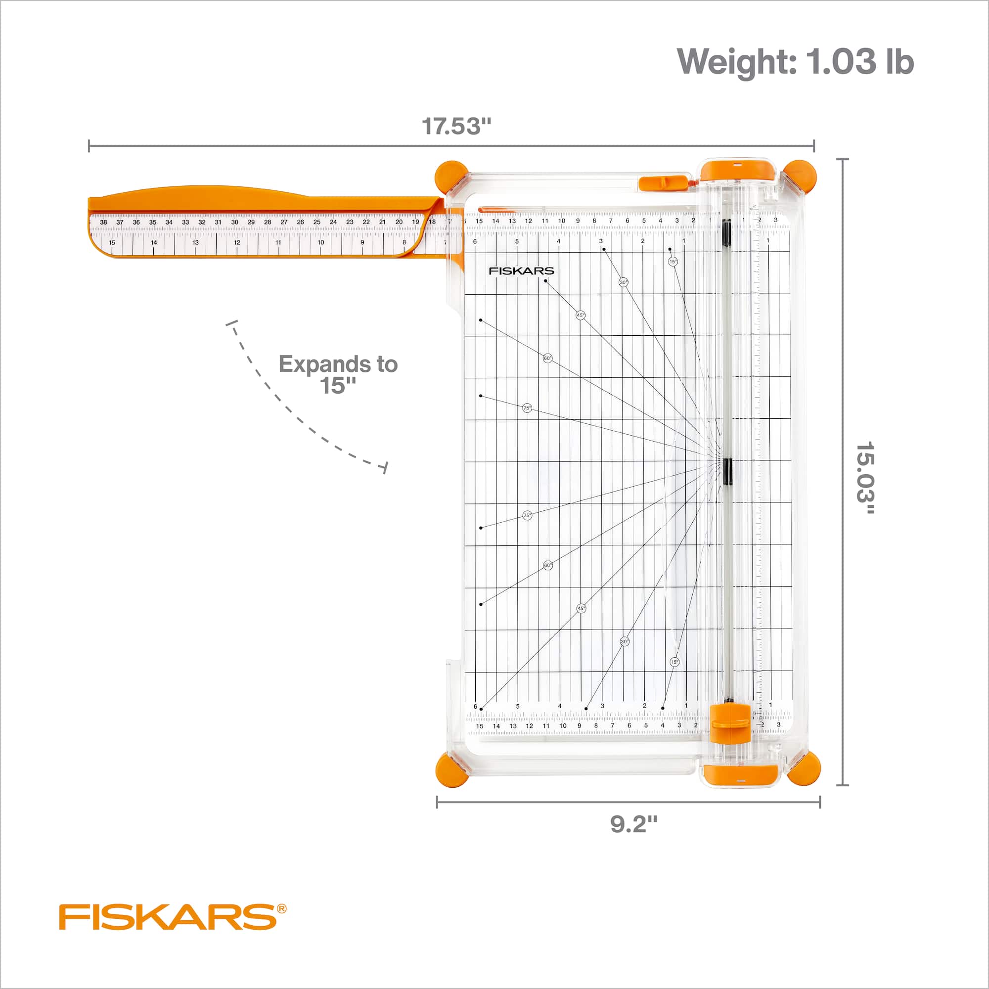 Fiskars® SureCut™ Deluxe Paper Trimmer